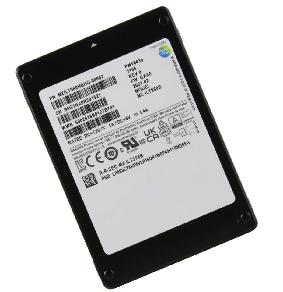 Samsung PM1643a MZILT960HBHQ-00007 SSD 960 GB SAS 12Gb/s Brand New