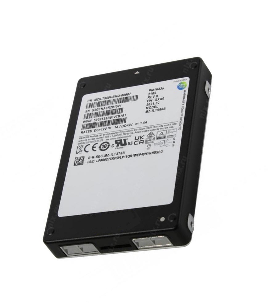 Samsung PM1643a MZILT960HBHQ-00007 SSD 960 GB SAS 12Gb/s Brand New